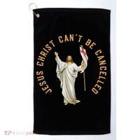 Roman Catholic Anti Cancel Culture Golf Towel thumb 0