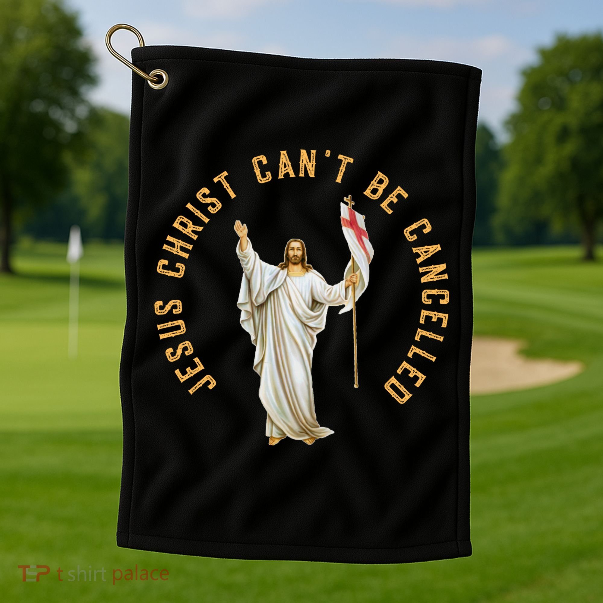 Roman Catholic Anti Cancel Culture Golf Towel