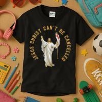 Roman Catholic Anti Cancel Culture Kids T-Shirt thumb 3