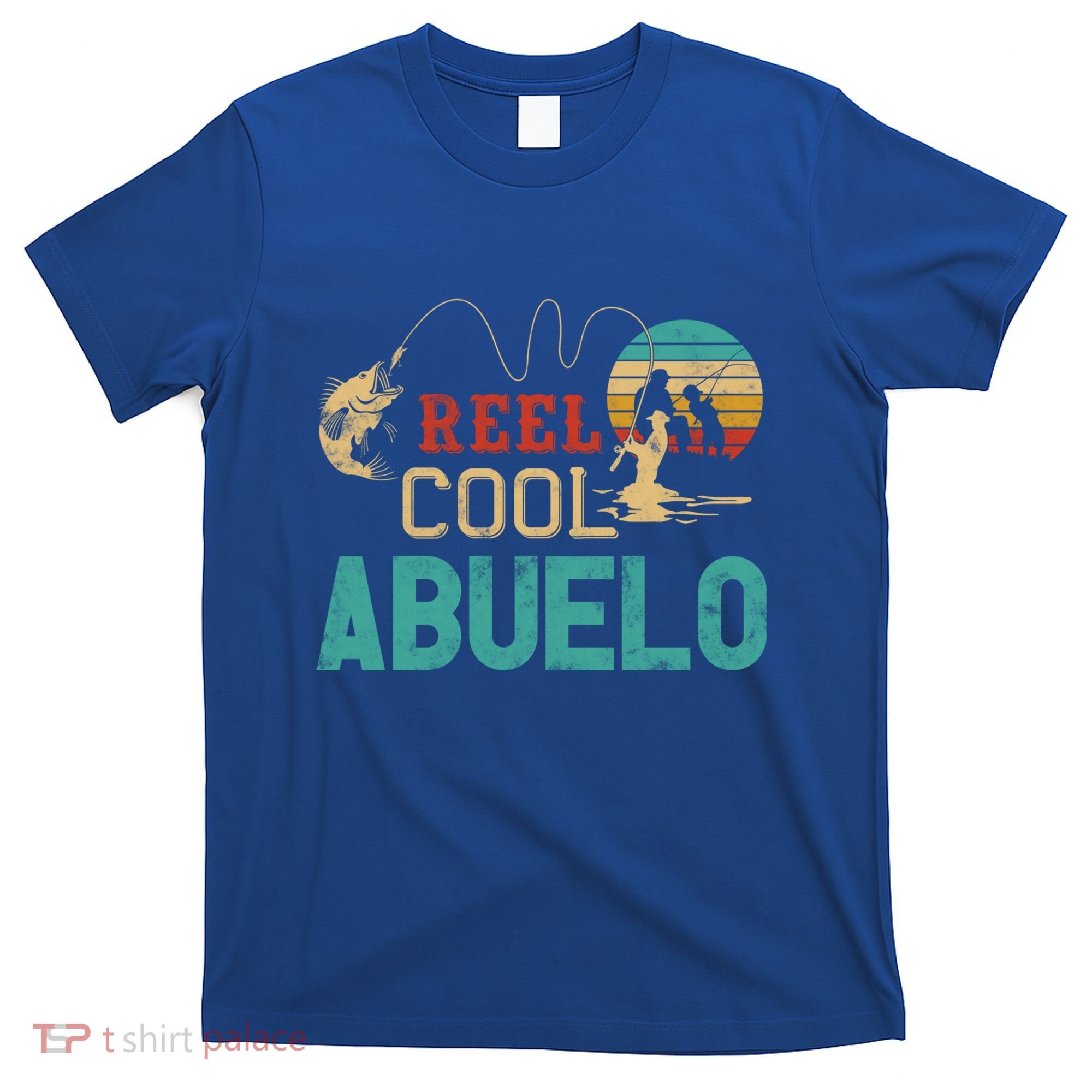 Reel Cool Abuelo Vintage Funny Fishing Rod Funny Gift Buelo Funny Gift T-Shirt