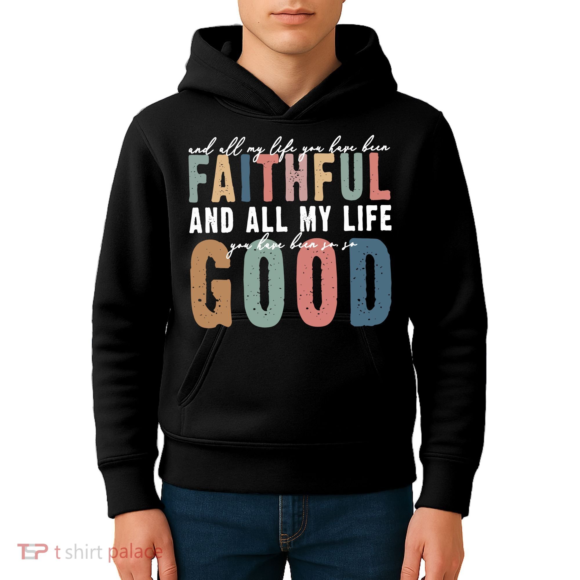 Retro Comfort All My Life You Have Been Faithful Kids Hoodie