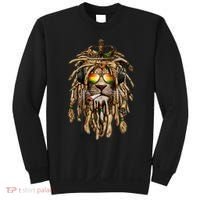 Rastafarian clothing and Reggae apparel with Reggae Lion Sweatshirt thumb 0