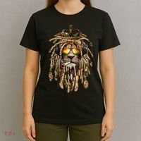 Rastafarian clothing and Reggae apparel with Reggae Lion T-Shirt thumb 4