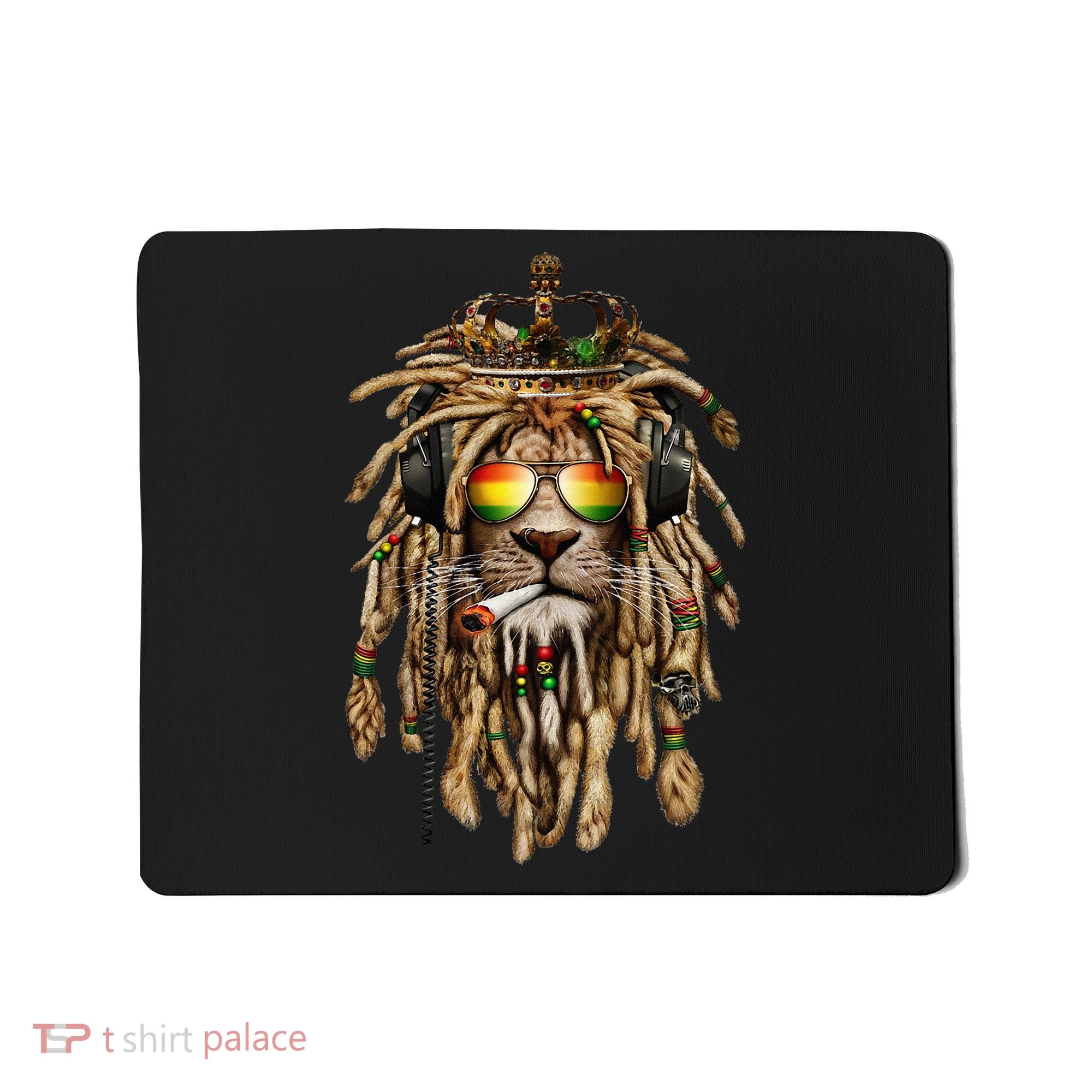 Rastafarian clothing and Reggae apparel with Reggae Lion Mousepad