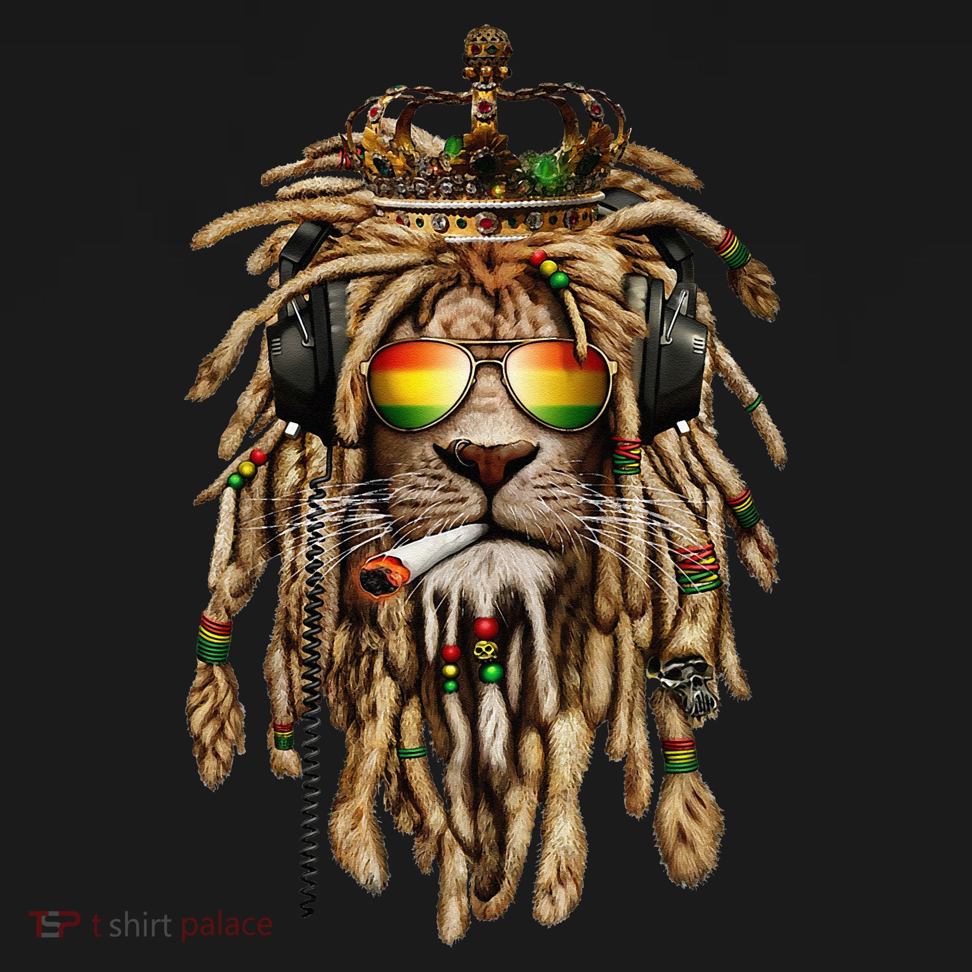 Rastafarian clothing and Reggae apparel with Reggae Lion Mousepad