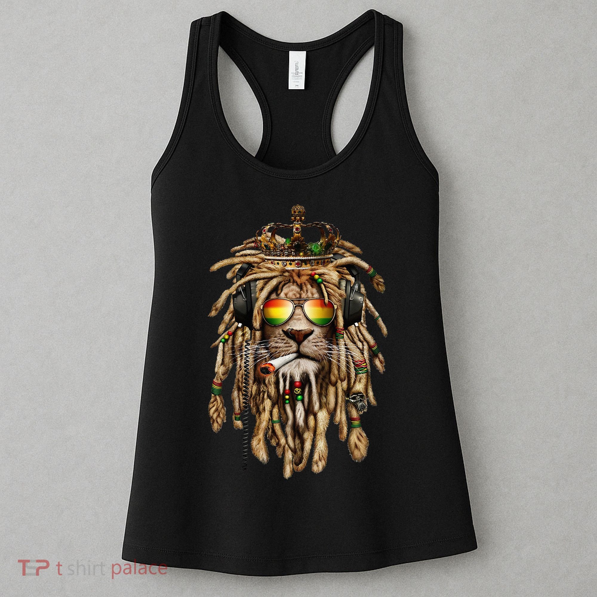 Rastafarian clothing and Reggae apparel with Reggae Lion Women's Tank Top