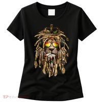 Rastafarian clothing and Reggae apparel with Reggae Lion Women's T-Shirt thumb 0