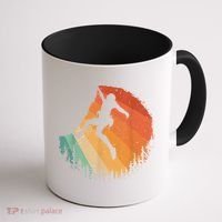 Rock Climbing Art Mountain Climber Bouldering Coffee Mug thumb 1