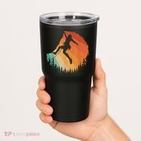 Rock Climbing Art Mountain Climber Bouldering Tumbler thumb 2