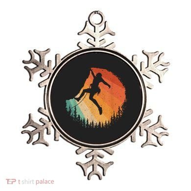 Rock Climbing Art Mountain Climber Bouldering Ornament