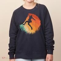 Rock Climbing Art Mountain Climber Bouldering Women's Sweatshirt thumb 0