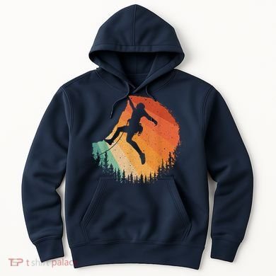 Rock Climbing Art Mountain Climber Bouldering Hoodie