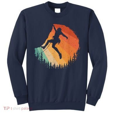 Rock Climbing Art Mountain Climber Bouldering Sweatshirt