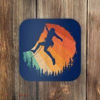 Rock Climbing Art Mountain Climber Bouldering Coaster thumb 0