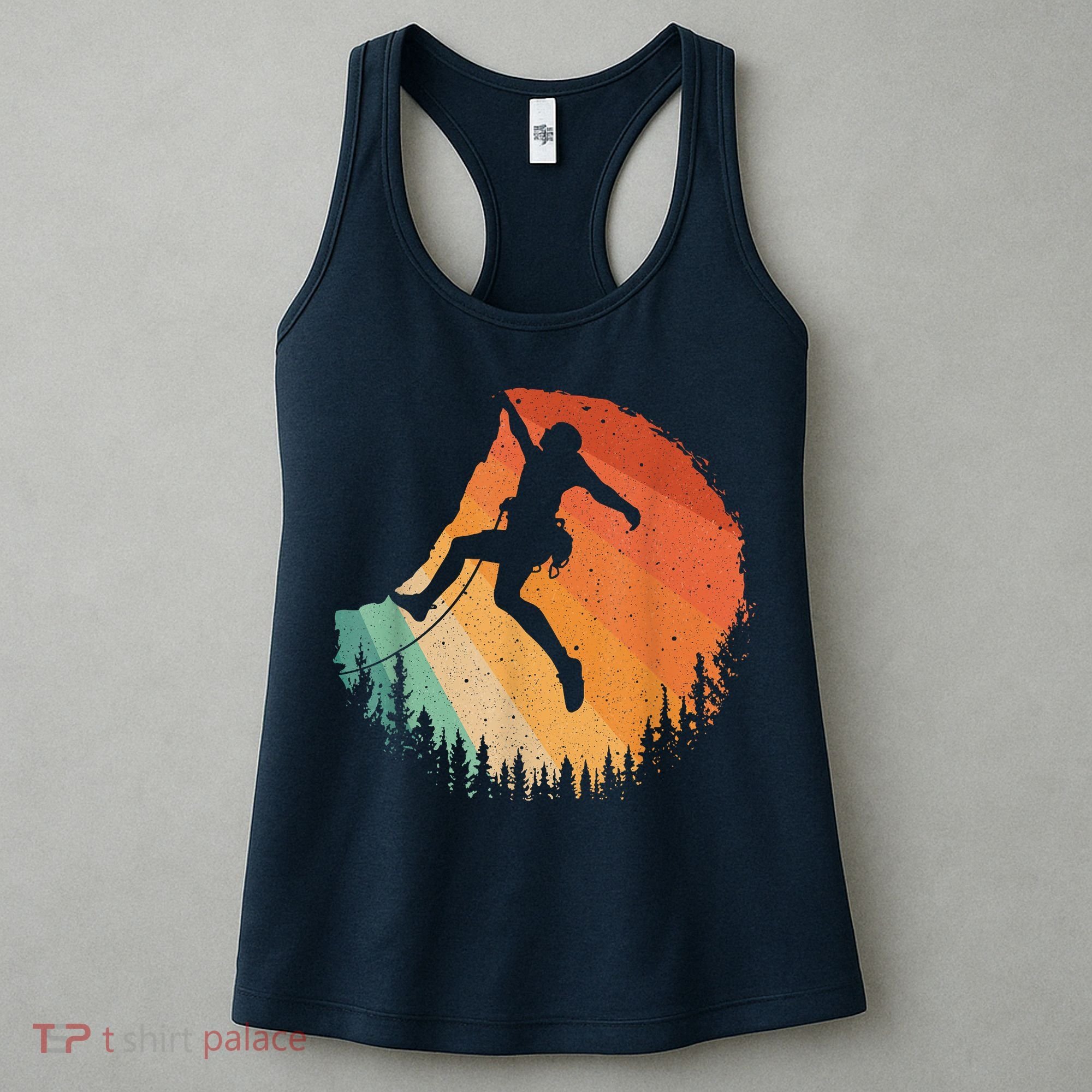 Rock Climbing Art Mountain Climber Bouldering Women's Tank Top