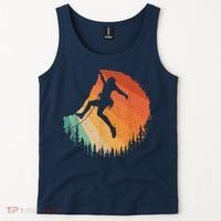 Rock Climbing Art Mountain Climber Bouldering Tank Top thumb 2