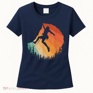 Rock Climbing Art Mountain Climber Bouldering Women's T-Shirt