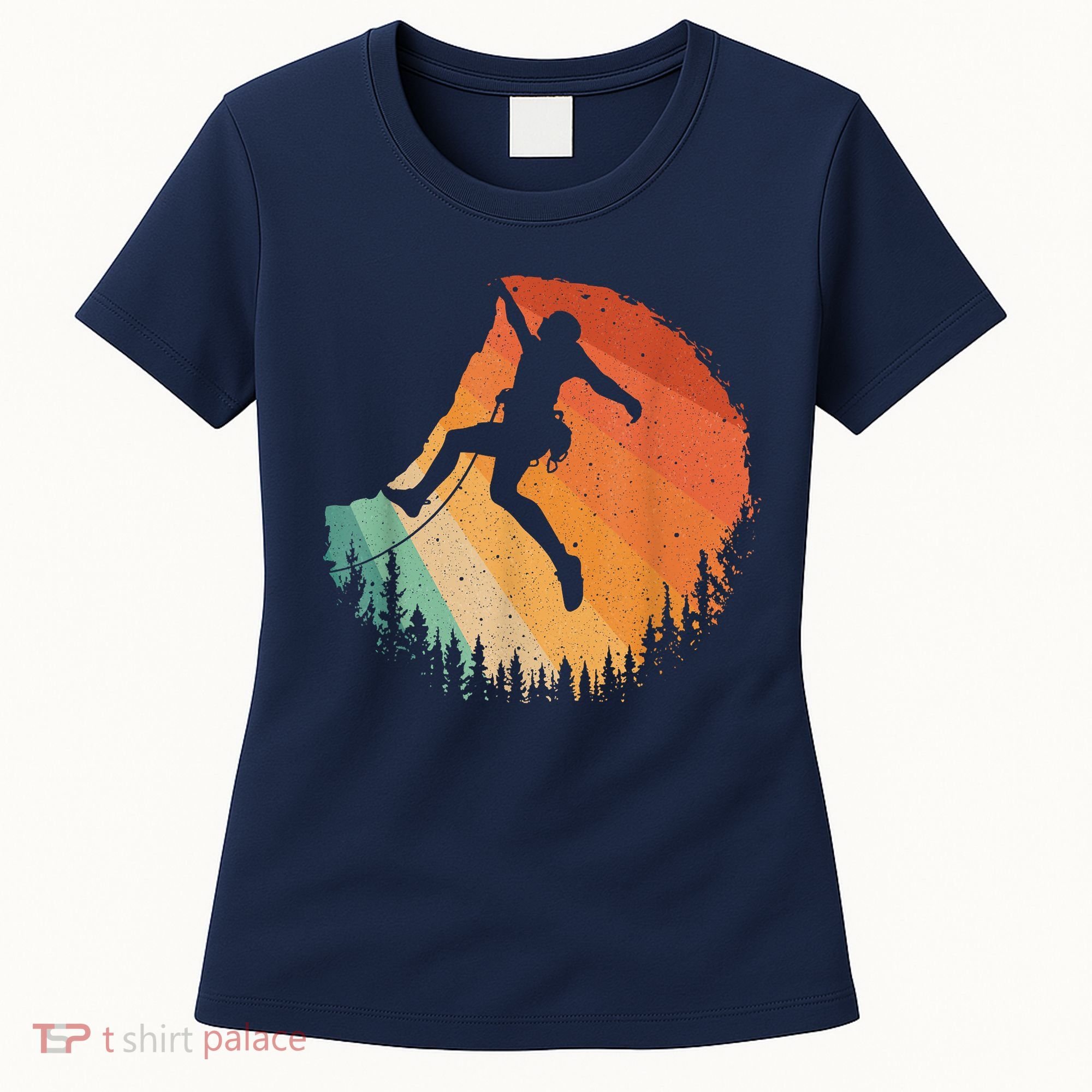 Rock Climbing Art Mountain Climber Bouldering Women's T-Shirt