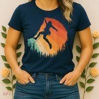 Rock Climbing Art Mountain Climber Bouldering Women's T-Shirt thumb 2