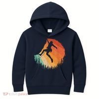 Rock Climbing Art Mountain Climber Bouldering Kids Hoodie thumb 0