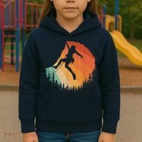 Rock Climbing Art Mountain Climber Bouldering Kids Hoodie thumb 3