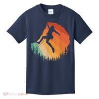 Rock Climbing Art Mountain Climber Bouldering Kids T-Shirt thumb 0