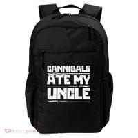 Retro Cannibals Ate My Uncle Joe Biden Satire Trump 2024 Backpack thumb 0