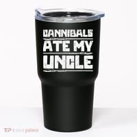 Retro Cannibals Ate My Uncle Joe Biden Satire Trump 2024 Tumbler thumb 0