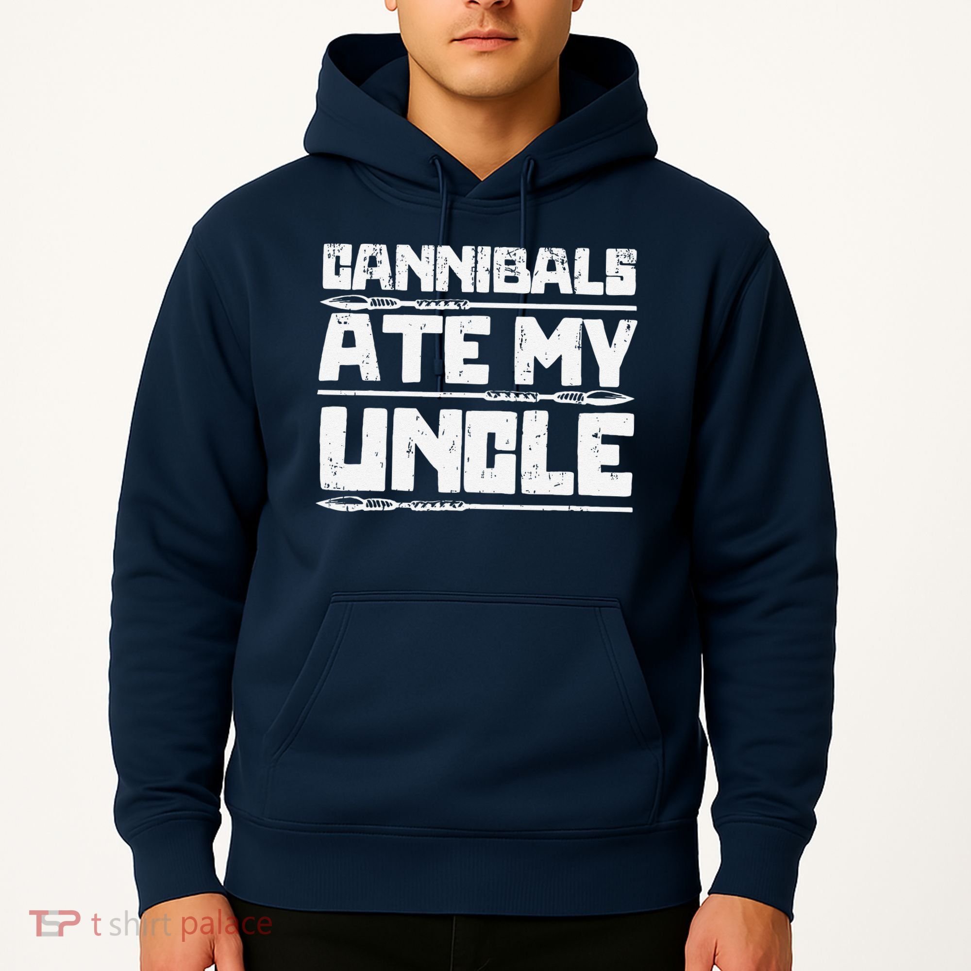 Retro Cannibals Ate My Uncle Joe Biden Satire Trump 2024 Hoodie