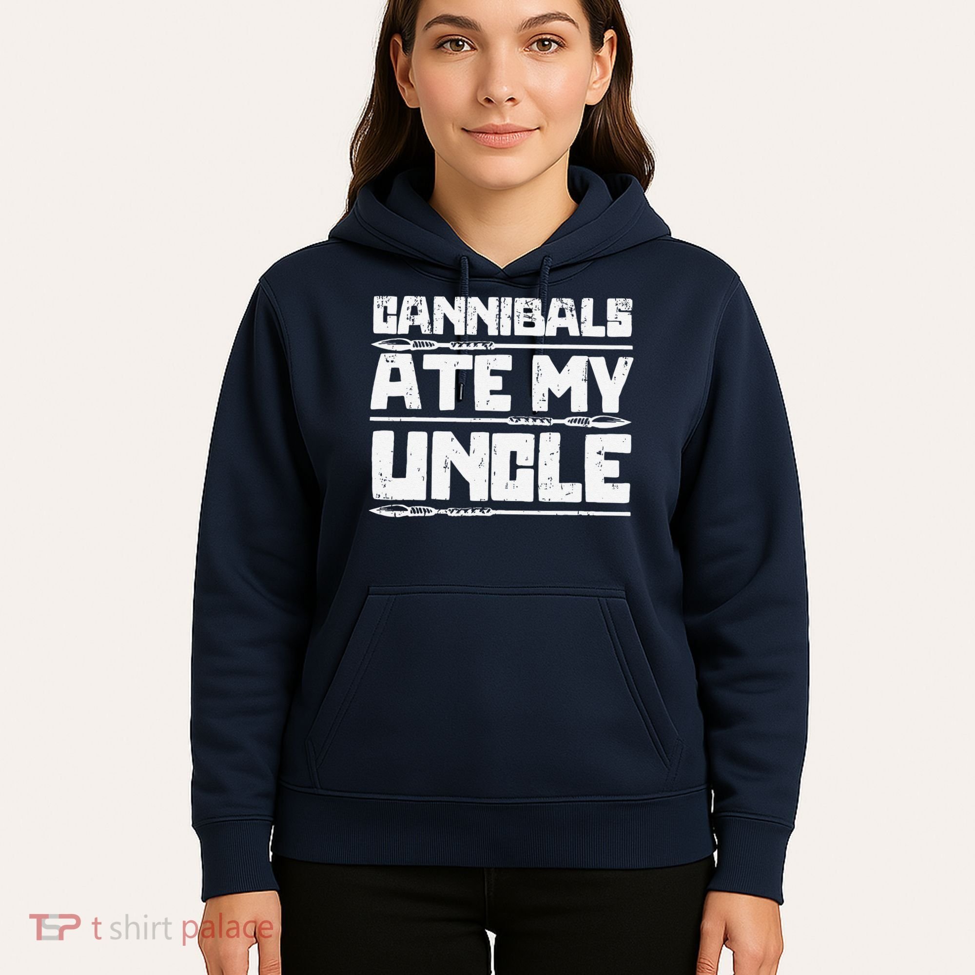 Retro Cannibals Ate My Uncle Joe Biden Satire Trump 2024 Hoodie