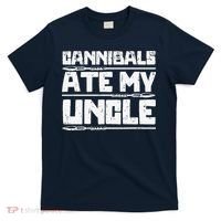 Retro Cannibals Ate My Uncle Joe Biden Satire Trump 2024 T-Shirt thumb 0
