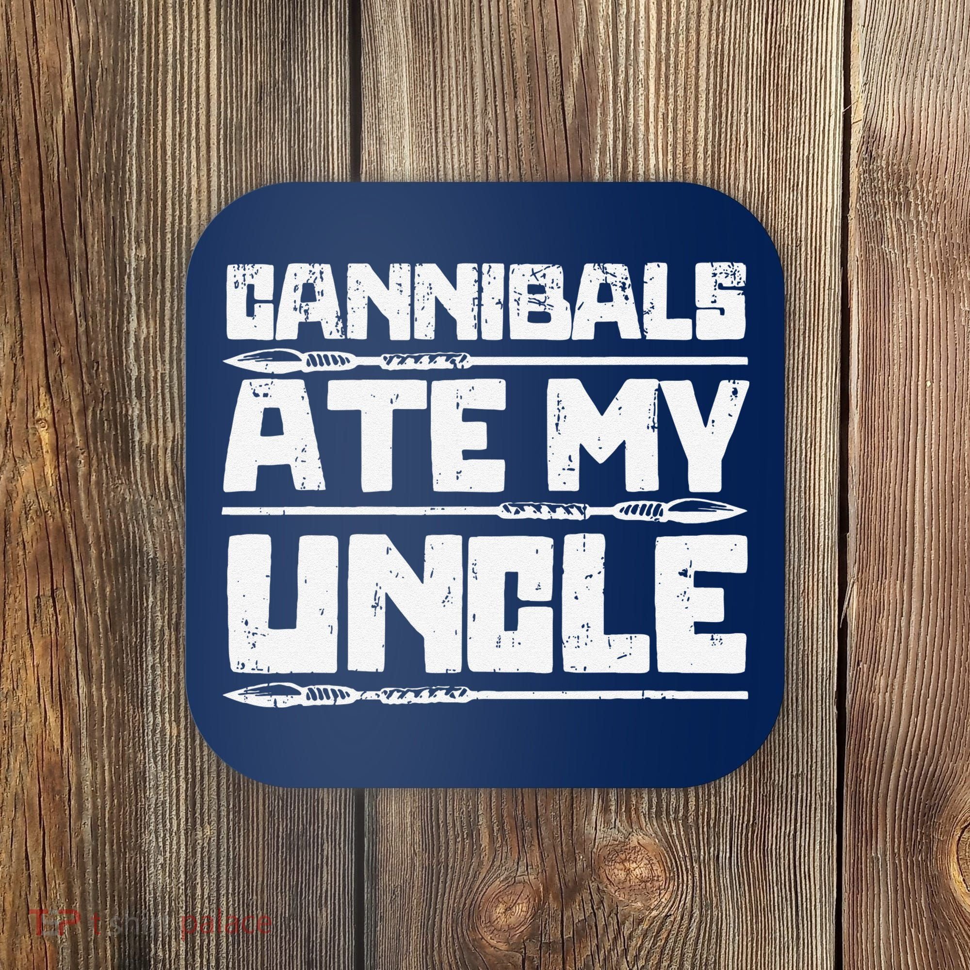 Retro Cannibals Ate My Uncle Joe Biden Satire Trump 2024 Coaster