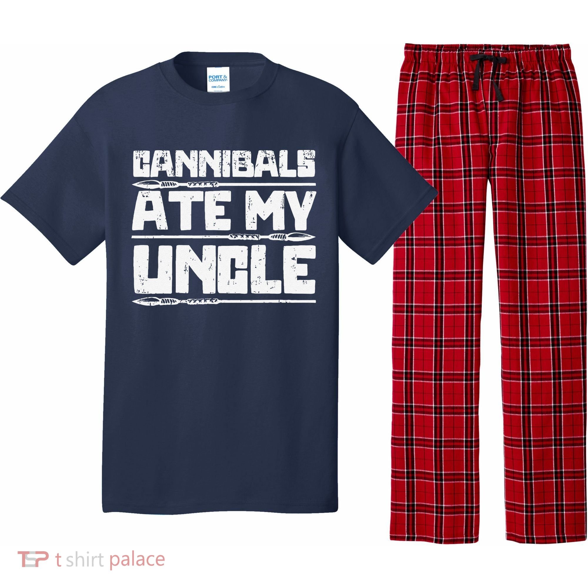 Retro Cannibals Ate My Uncle Joe Biden Satire Trump 2024 Pajama Set