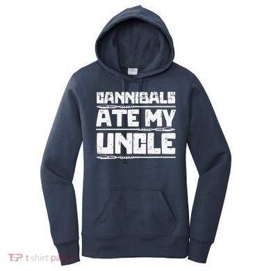 Retro Cannibals Ate My Uncle Joe Biden Satire Trump 2024 Women's Hoodie
