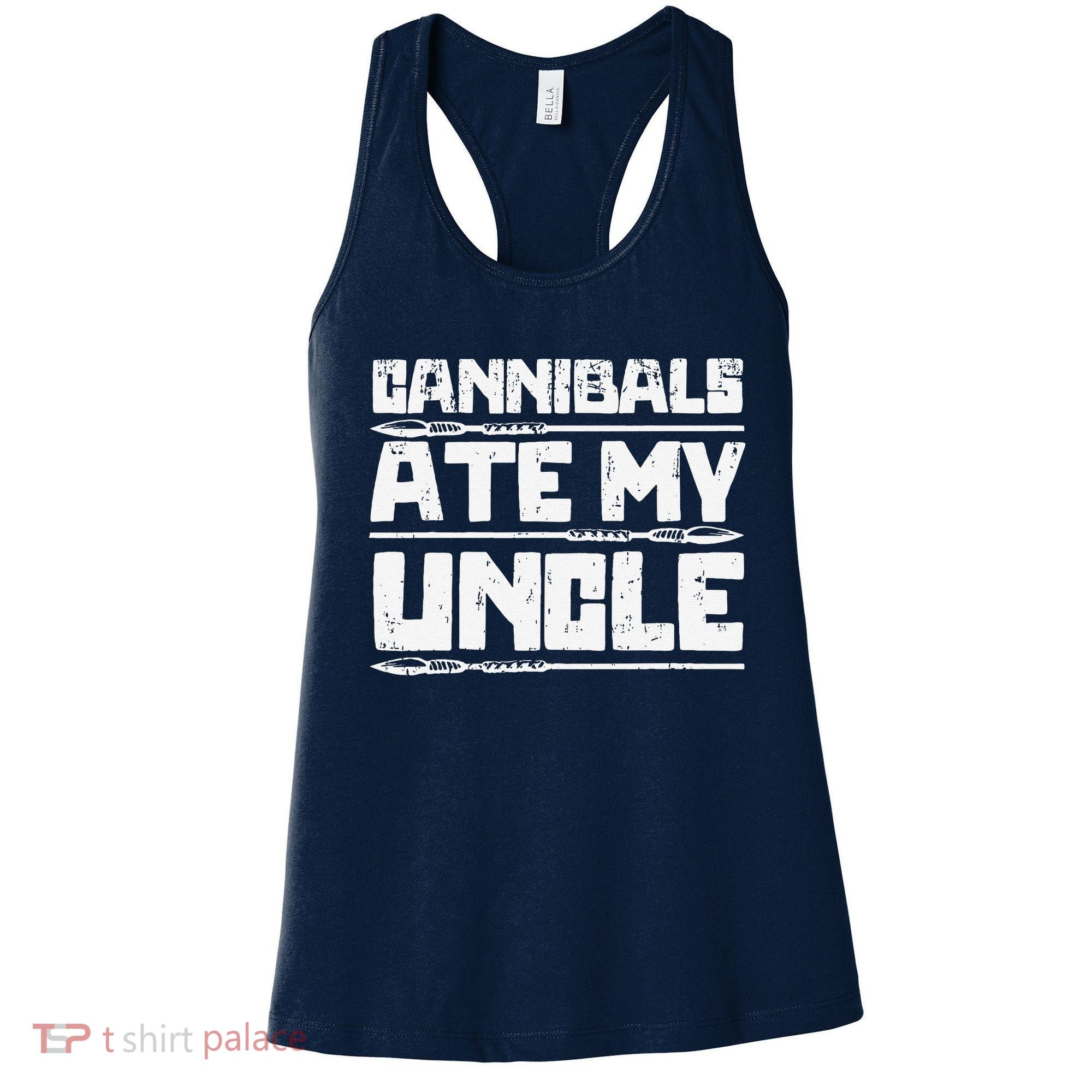 Retro Cannibals Ate My Uncle Joe Biden Satire Trump 2024 Women's Tank Top