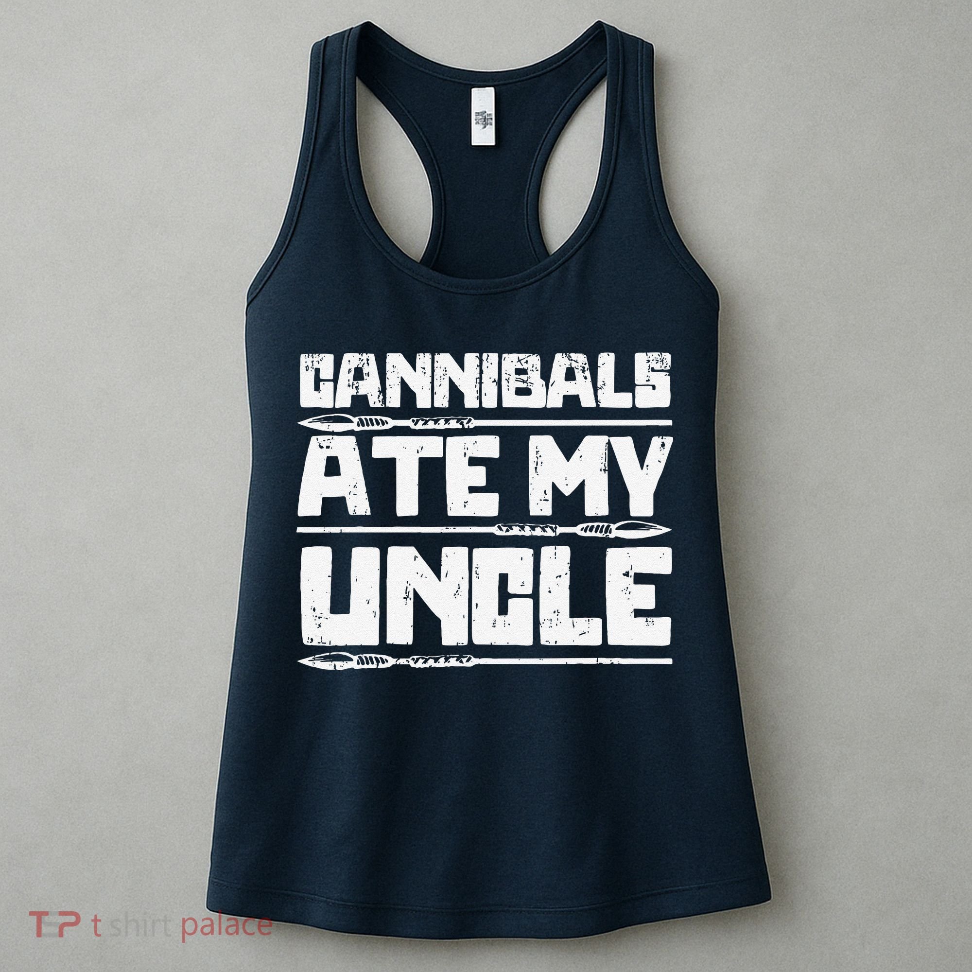 Retro Cannibals Ate My Uncle Joe Biden Satire Trump 2024 Women's Tank Top