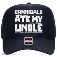 Retro Cannibals Ate My Uncle Joe Biden Satire Trump 2024 Hat thumb 0