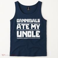 Retro Cannibals Ate My Uncle Joe Biden Satire Trump 2024 Tank Top thumb 2