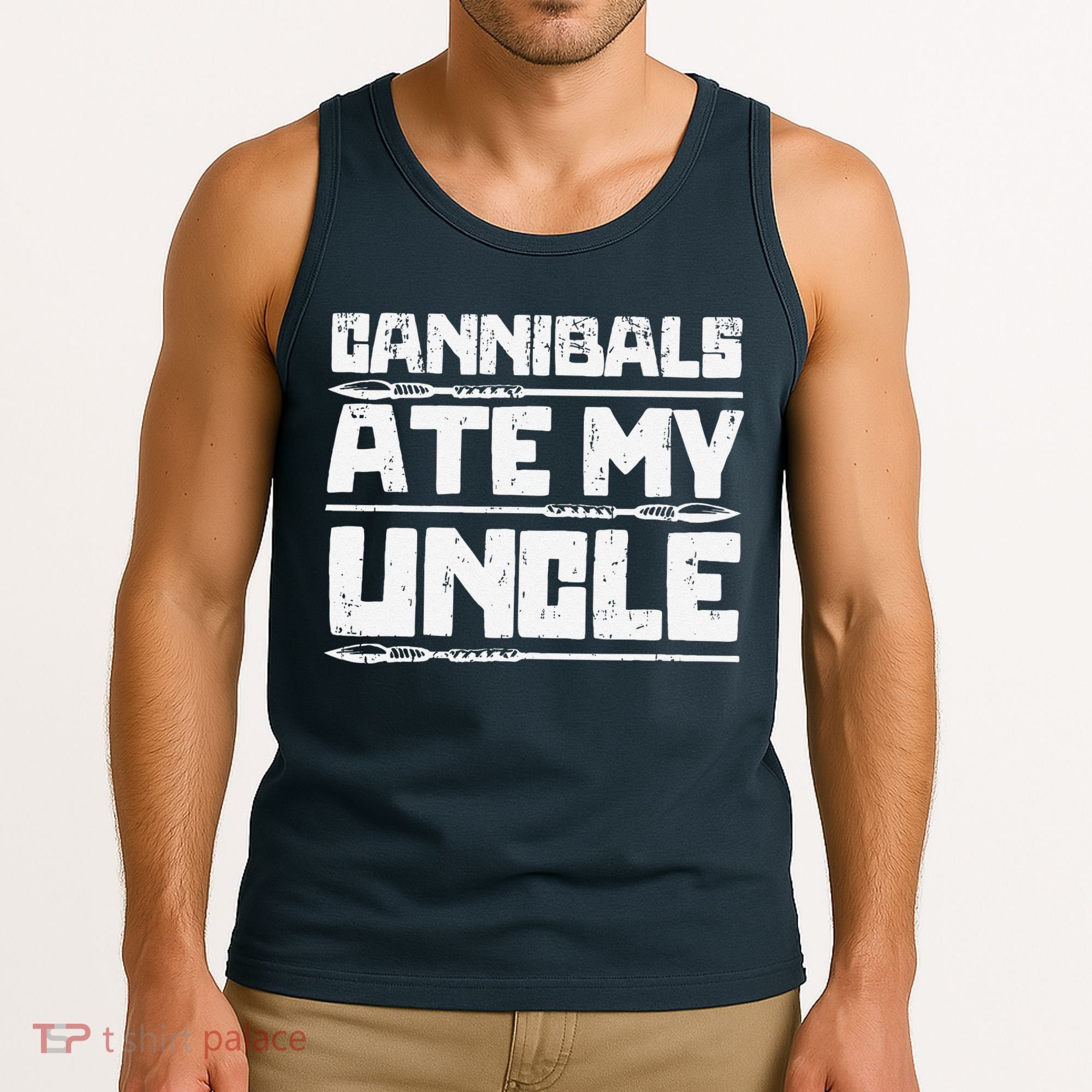 Retro Cannibals Ate My Uncle Joe Biden Satire Trump 2024 Tank Top