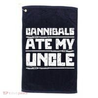 Retro Cannibals Ate My Uncle Joe Biden Satire Trump 2024 Golf Towel thumb 0