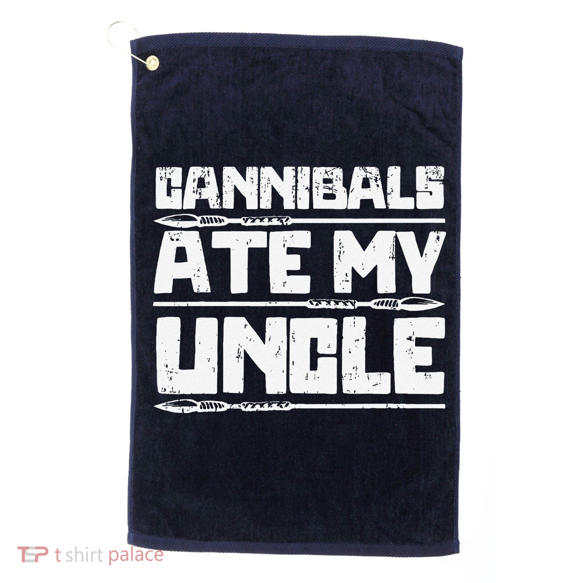 Retro Cannibals Ate My Uncle Joe Biden Satire Trump 2024 Golf Towel