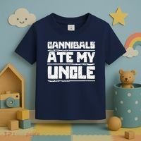 Retro Cannibals Ate My Uncle Joe Biden Satire Trump 2024 Toddler T-Shirt thumb 3
