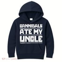 Retro Cannibals Ate My Uncle Joe Biden Satire Trump 2024 Kids Hoodie thumb 0