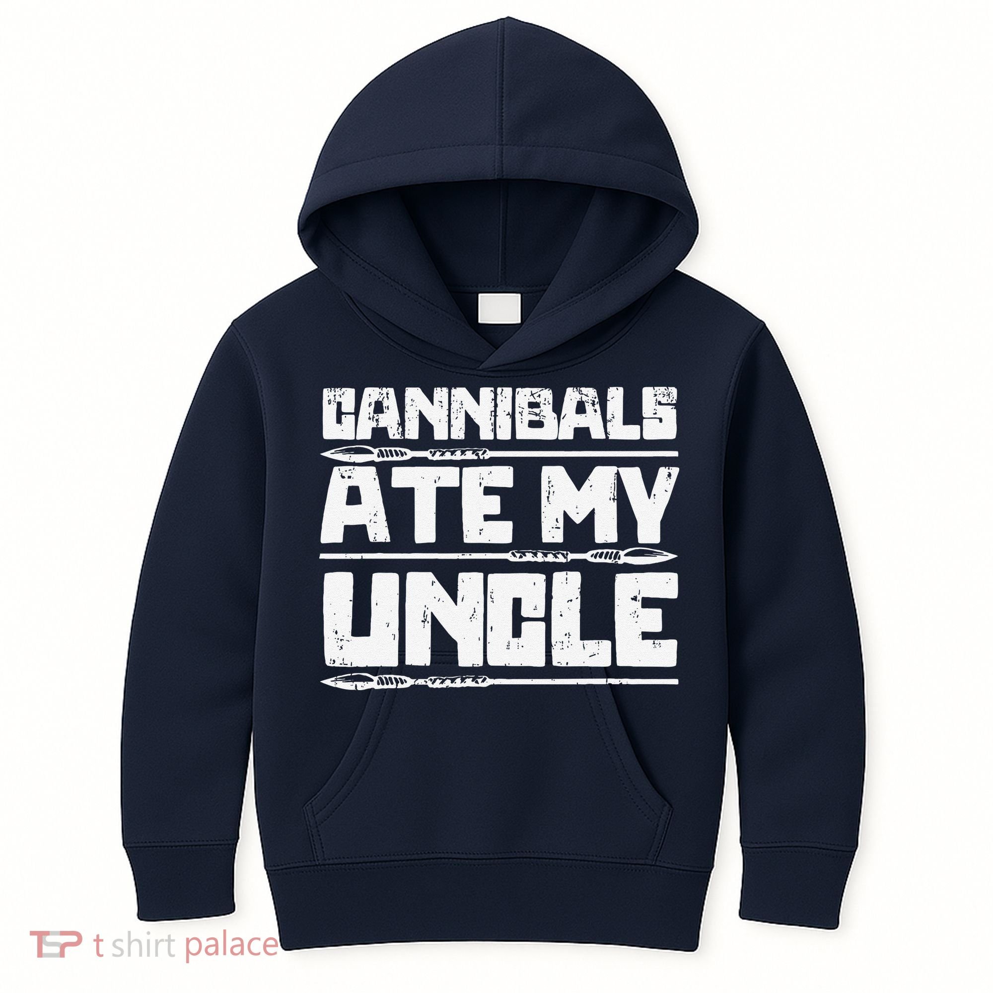 Retro Cannibals Ate My Uncle Joe Biden Satire Trump 2024 Kids Hoodie