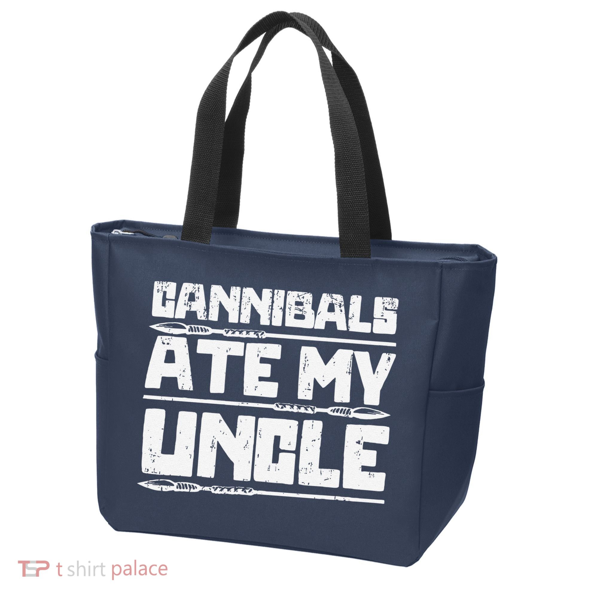 Retro Cannibals Ate My Uncle Joe Biden Satire Trump 2024 Tote Bag