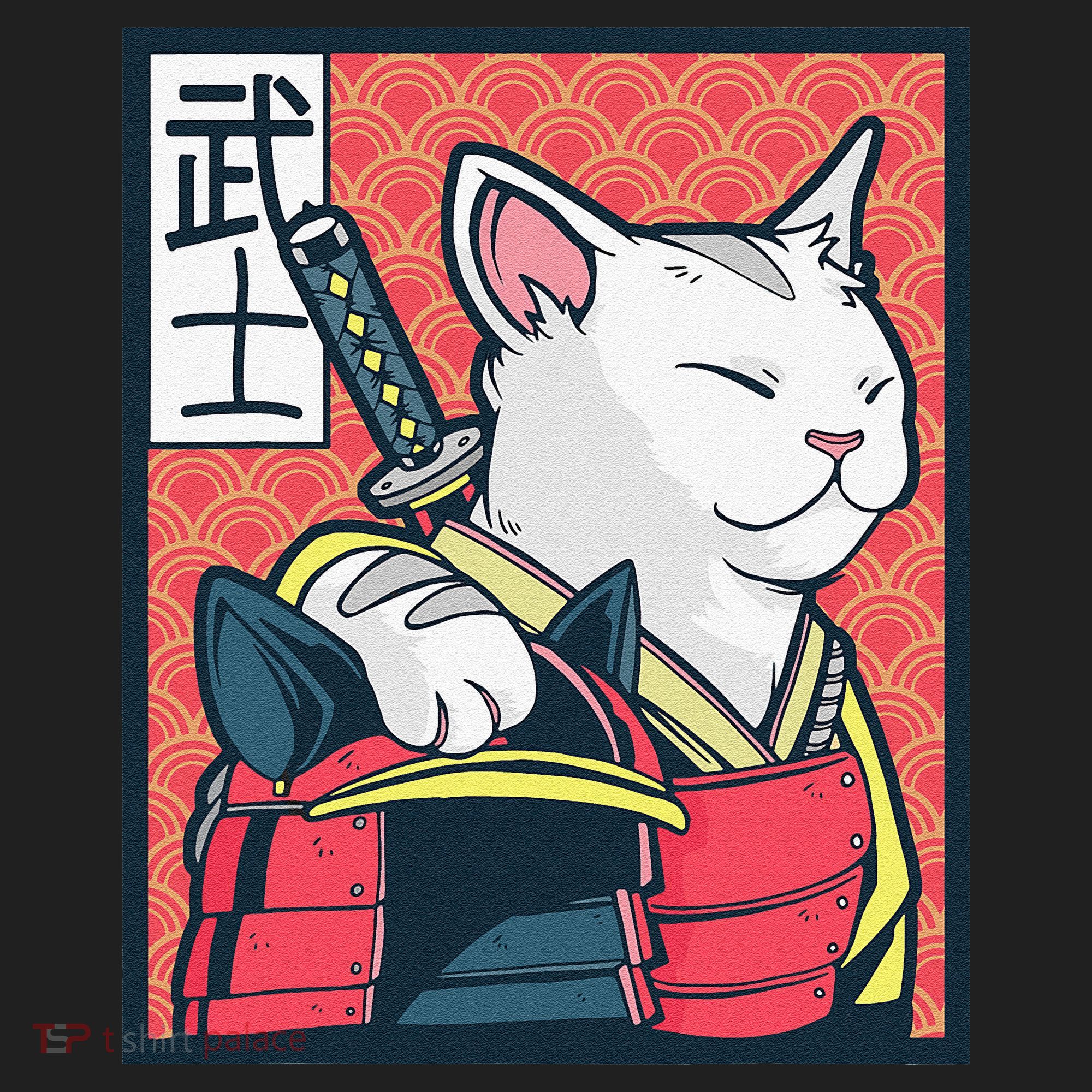 Retro Catzilla Ancient Japanese Cat Art - Anime Ninja Cat  Women's Sweatshirt