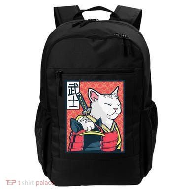Retro Catzilla Ancient Japanese Cat Art - Anime Ninja Cat  Backpack