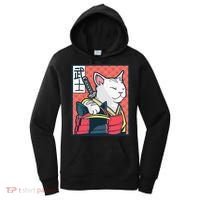 Retro Catzilla Ancient Japanese Cat Art - Anime Ninja Cat  Women's Hoodie thumb 0