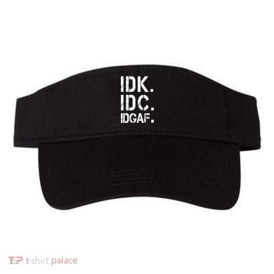 retro Crude and Tasteless IDK IDC IDGAF Visor