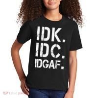 retro Crude and Tasteless IDK IDC IDGAF Kids T-Shirt thumb 2